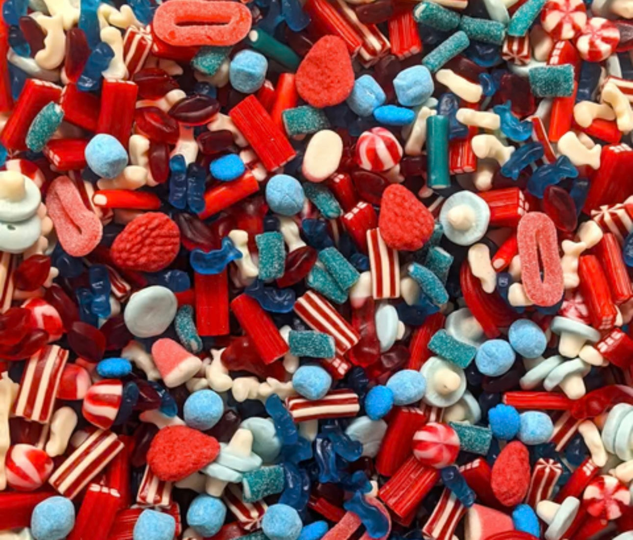 Red and blue mix