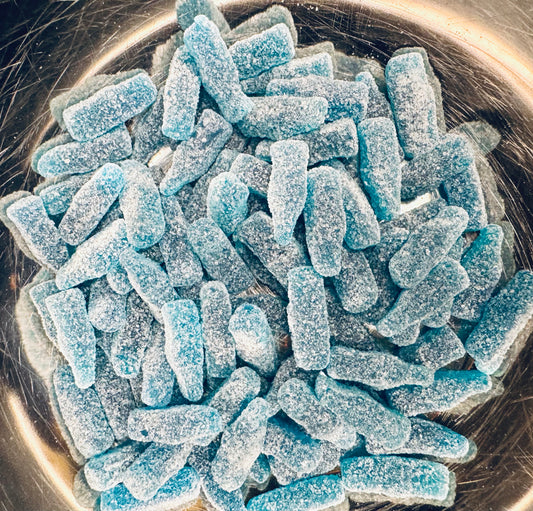 100g blue raspberry bottles