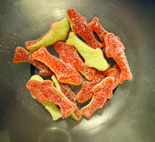 100g watermelon fizzy sharks
